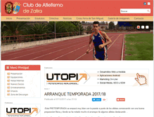 Tablet Screenshot of clubatletismozafra.com